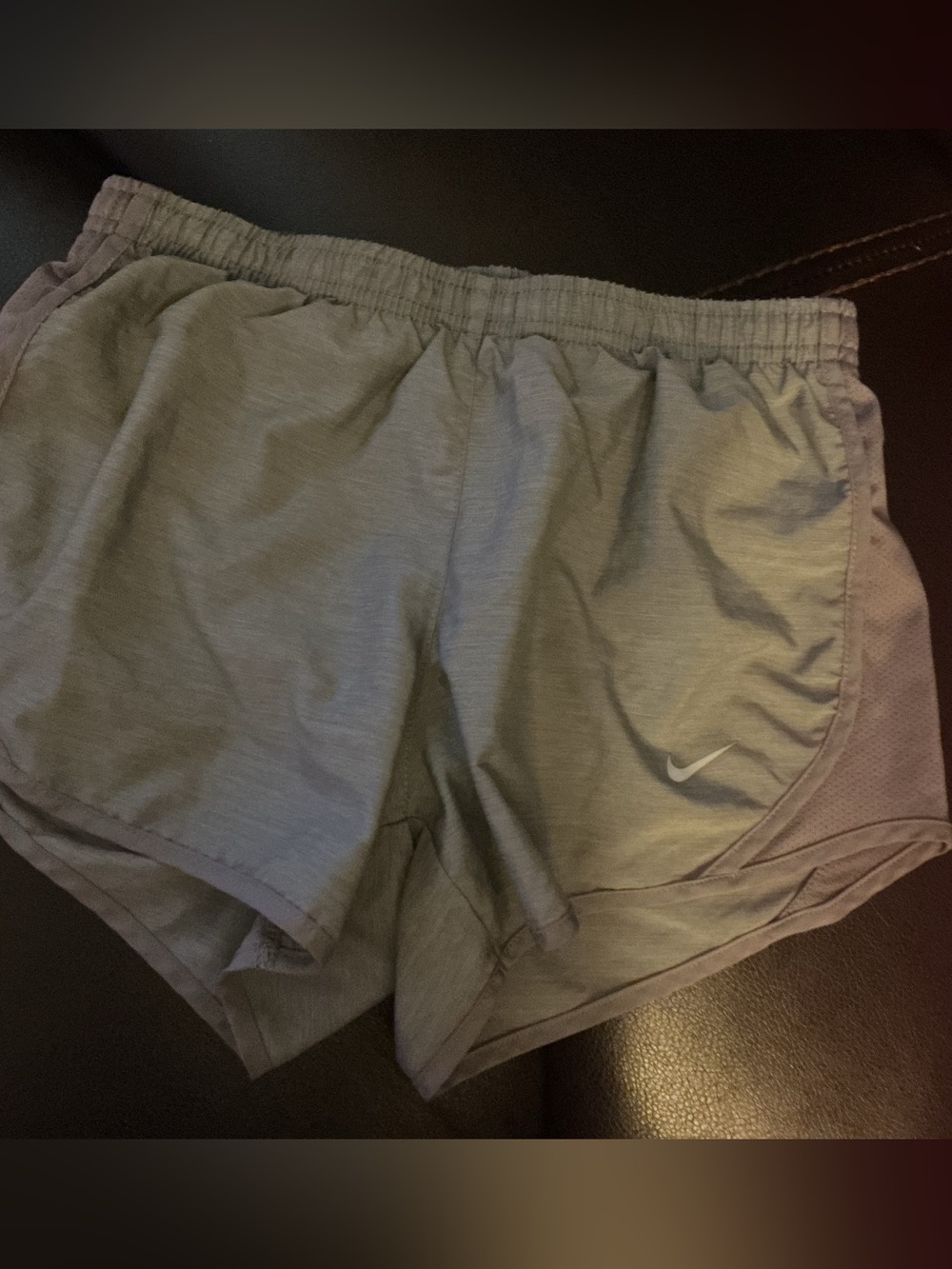 Nike Women's Light Gray Athletic Running Shorts
